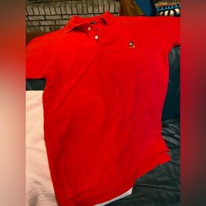 Mickey Mouse red polo size medium